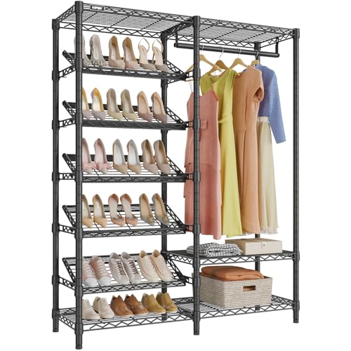 VIPEK S20 Heavy-Duty Clothes Rack with Shoe Shelves
