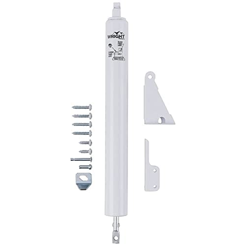 Wright Products Standard Duty Pneumatic Screen & Storm Door Closer (Transitional, White)