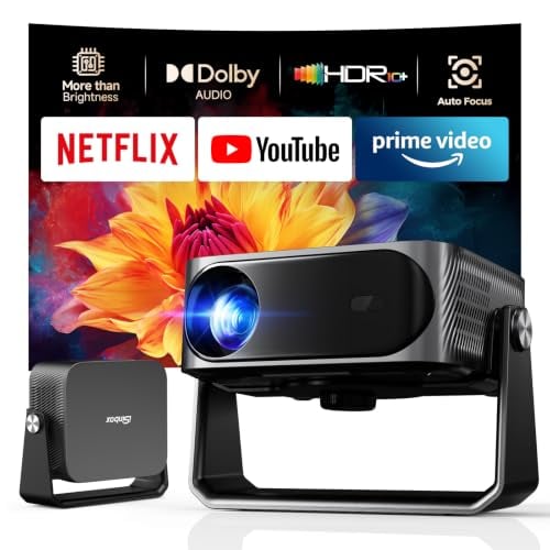 Smart Outdoor Projector with Built-in Apps