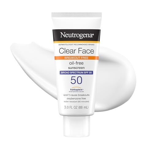 Neutrogena Clear Face Oil-Free Sunscreen Lotion SPF 50 3-Oz Deal
