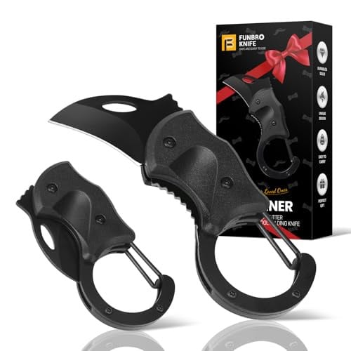 FUNBRO Multitool Carabiner with Pocket Knife