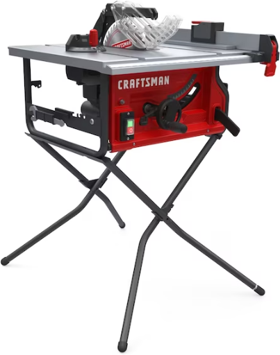 CRAFTSMAN 10.0-in 15.0-Amp 120.0-Volt Portable Jobsite Table Saw