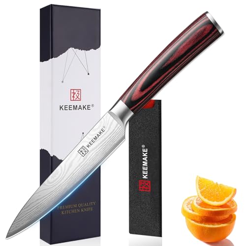 KEEMAKE 5-Inch Ultra Sharp Utility Paring Knife with Ergonomic Handle Deal