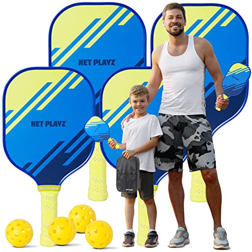 NETPLAYZ Pickleball Paddles Family Set