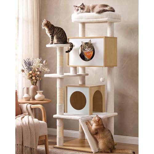 Feandrea 5-Tier Cat Tree 55.1 in