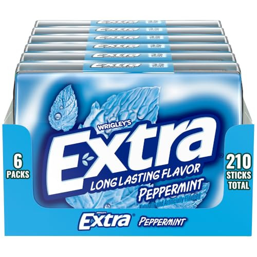 6-Pack 35-Count Extra Gum (Peppermint)