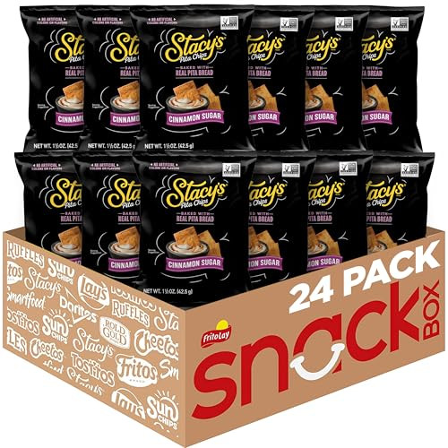 Stacy's Pita Chips 24-Pack 1.5-Oz (Cinnamon Sugar)