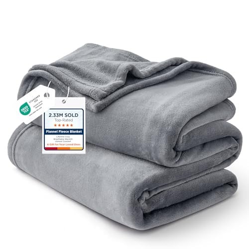 Bedsure GentleSoft Flannel Fleece Bed Blanket Queen 90" X 90" Deal