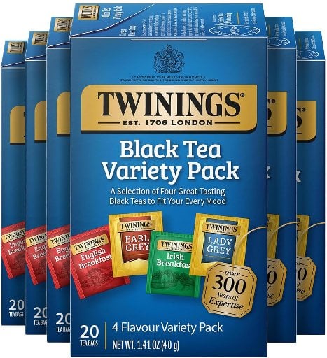 Twinings Variety Black Tea Bags 6-Pack 20-Count Deal
