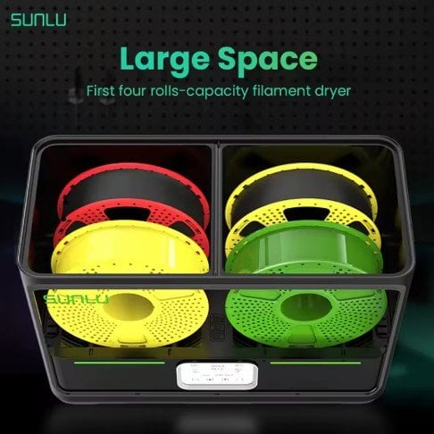 SUNLU S4 3D Filament Dryer 4-Roll Capacity Deal
