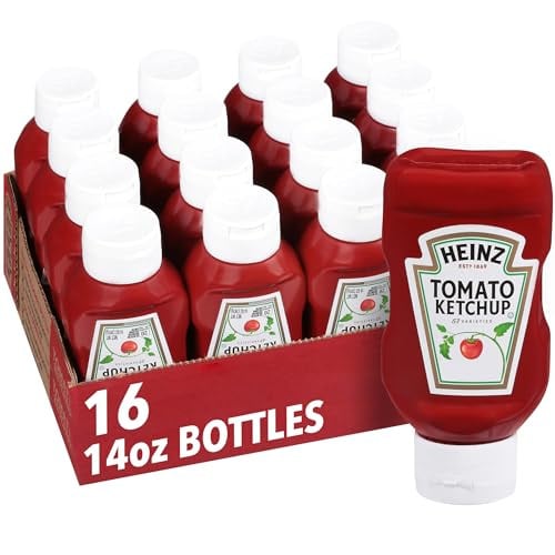 Heinz Ketchup, 14 oz Bottles, Pack of 16