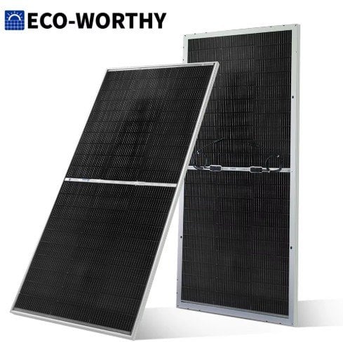 ECO-WORTHY 195W N-Type 18BB Bifacial Solar Panel