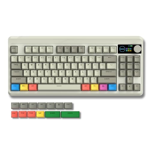 Womier M87 Pro 75% Wireless Mechanical Keyboard w/ OLED Display & Knob (Grey) Deal
