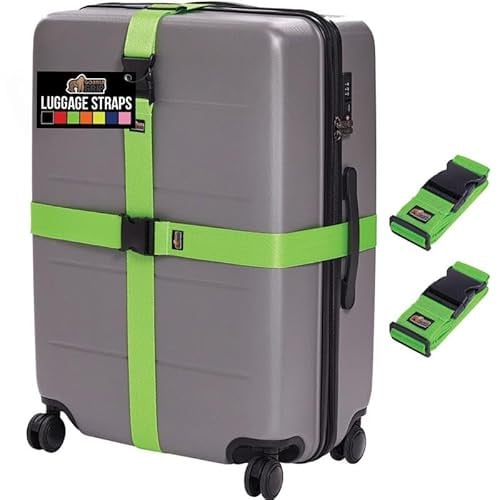GORILLA GRIP Heavy Duty Adjustable Luggage Straps