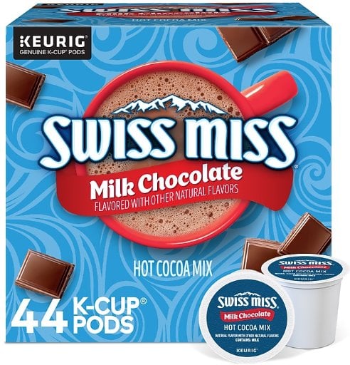 Swiss Miss Milk Chocolate Hot Cocoa K-Cup Pods 44 Count Deal