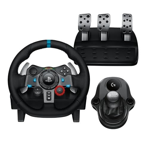 Logitech G29 Driving Force Racing Wheel & Pedals + Shifter (PS5, PS4, PC/Mac)