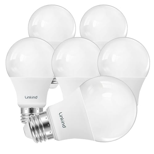 Linkind A19 Dimmable LED Light Bulbs 6-Count (60W Equivalent, 3000K Warm White, 800 Lumens) Deal