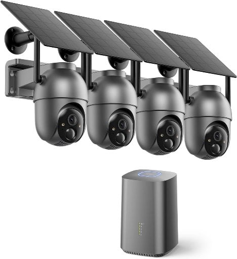 SEHMUA Security Cameras Wireless Outdoor 4-Camera Kit