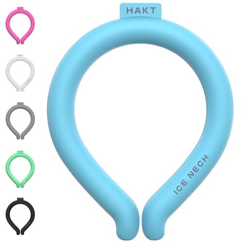 Wearable Ice Neck Cooler Ring with Quick Freeze Gel (Blue)