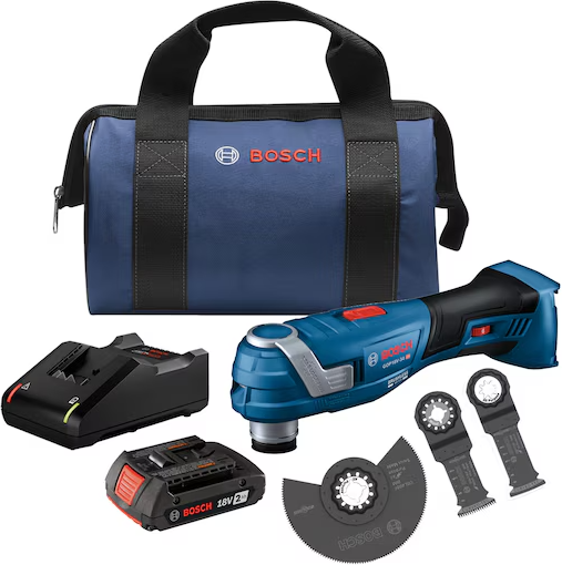Bosch 18-volt Cordless Brushless 2-Amp Variable Speed 6-Piece Oscillating Multi-Tool with 1-Battery & Charger Deal