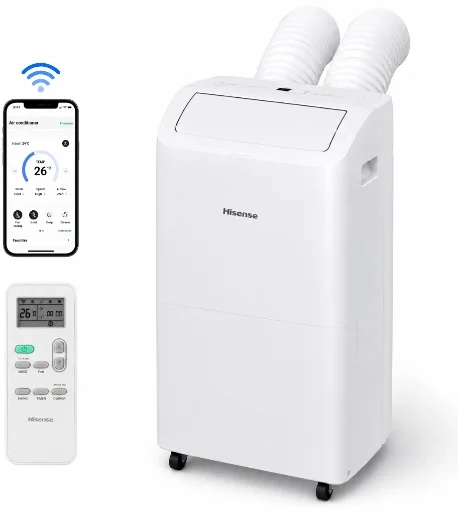 Hisense 8,000 BTU DOE Smart Portable Air Conditioner Dual Hose w/ Inverter Deal