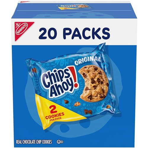 CHIPS AHOY! Original Chocolate Chip Cookies, 20 Snack Packs