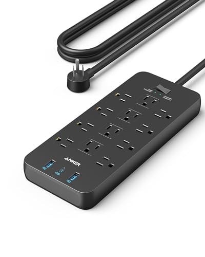 Anker 15-in-1 Surge Protector Power Strip w/ 5' Cord (12x AC, 1x USB-C, 2x USB-A) Deal