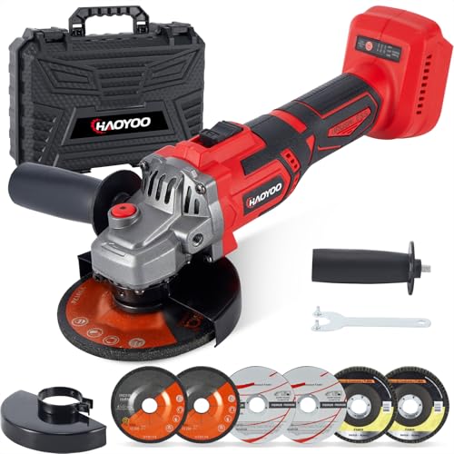 HAOYOO 4-1/2" Brushless Cordless Angle Grinder (Makita 18V Compatible, Tool Only)