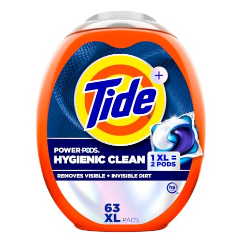 Tide Hygienic Clean Power PODS Laundry Detergent Pacs 63-Count Deal