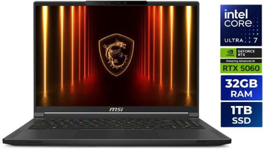 MSI Stealth 16 AI 1TB NVMe SSD 240Hz OLED Display Deal