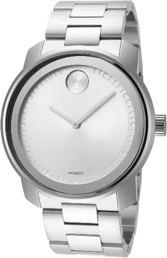 Movado Bold Quartz Silver Dial Men's Watch 42mm Deal