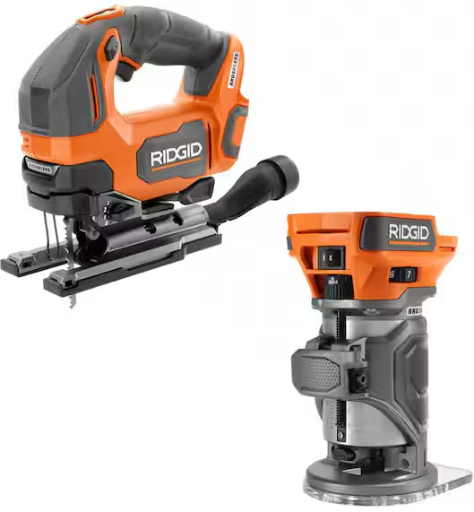 Ridgid 18V Brushless 2-Tool Combo with Jig Saw and Router (Tools Only) Deal