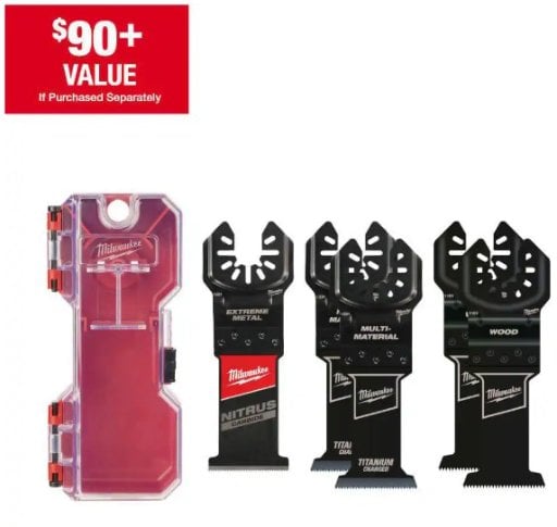 Milwaukee Multi-Tool Oscillating Blade Kit w/ NITRUS & Bi-Metal Blades (5-Piece)