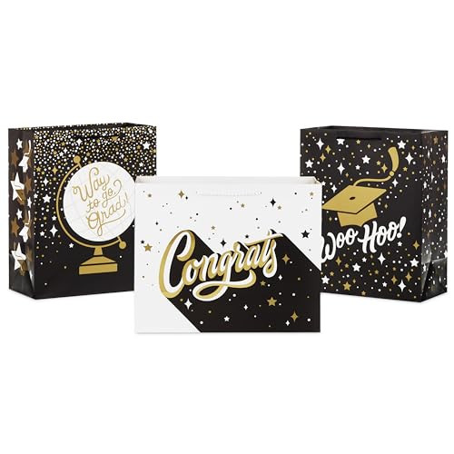 Hallmark 13" Large Graduation Gift Bags 3-Pack