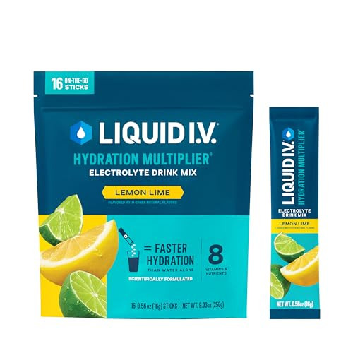 Liquid I.V. Hydration Multiplier Lemon Lime 16 Servings