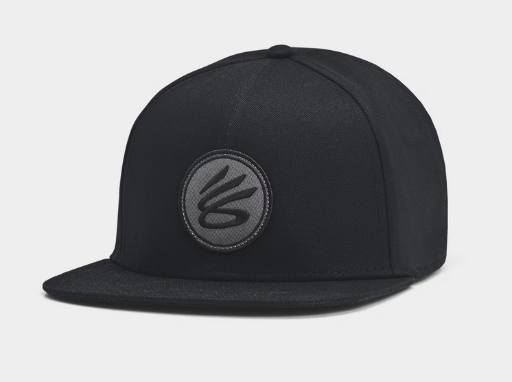 Under Armour Curry Flat Brim Men's Snapback Cap (Black/Castlerock)