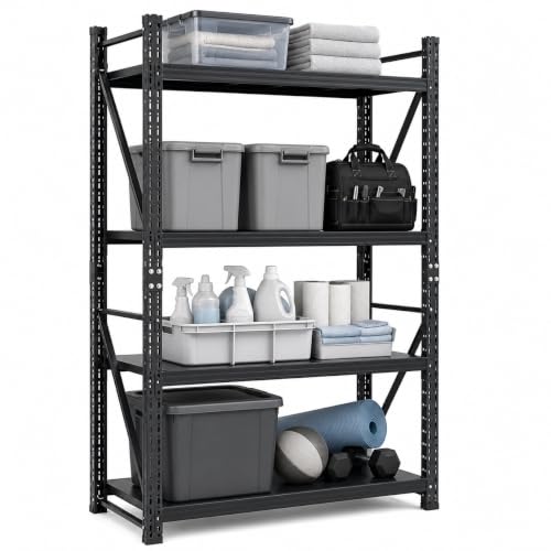 4-Tier Metal Heavy Duty Garage Shelving