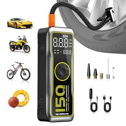 NEVERLAND 150PSI 16000mAh Portable Tire Inflator Deal