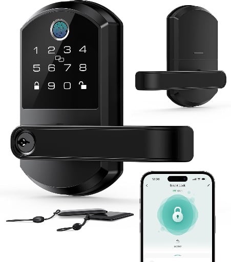 Keyless Entry with Fingerprint Smart Lock & Lever Handle  Deal
