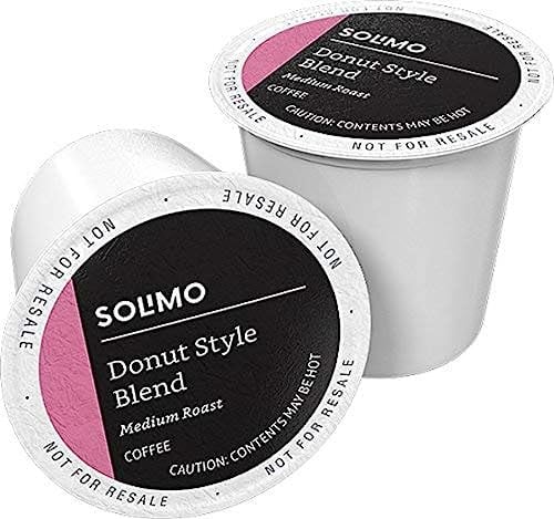 Solimo Donut Style K-Cup Coffee Pods 100-Count (Medium Roast) Deal