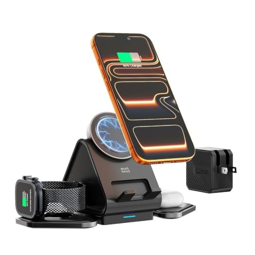 Minthouz 3-in-1 Qi2 15W MagSafe Wireless Charging Station Deal