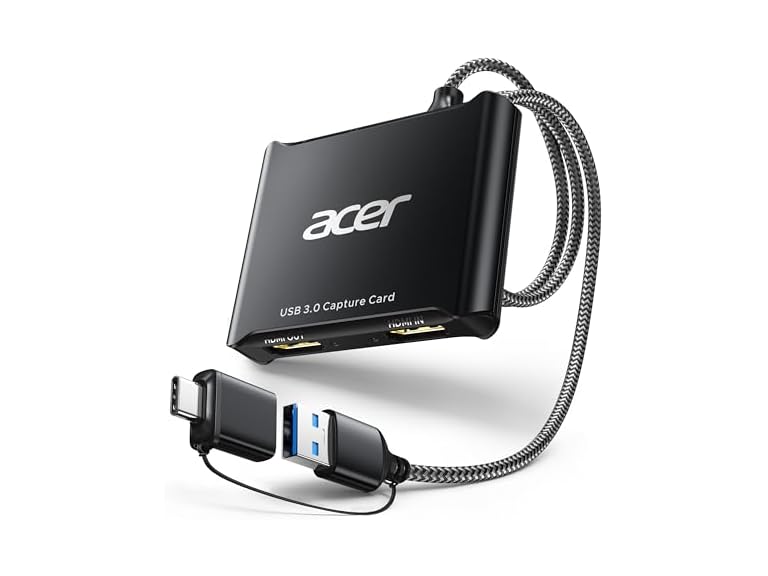 acer USB 3.0 HDMI Capture Card 4K HDMI Loop-Out 1080P 60Hz Deal