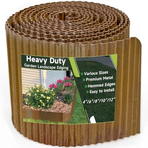 Corrugated Garden Edging 6"x40Ft Pre-Rusted Deal