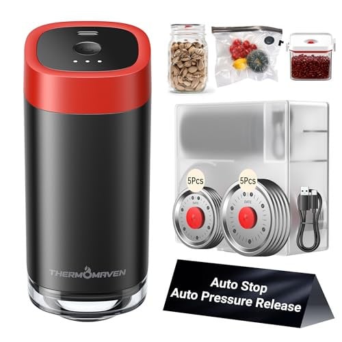 ThermoMaven Electric Mason Jar Vacuum Sealer Kit