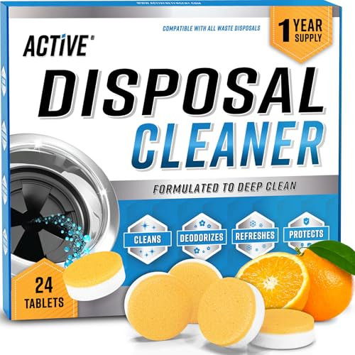 Garbage Disposal Cleaner Deodorizer Tablets 24-Pack