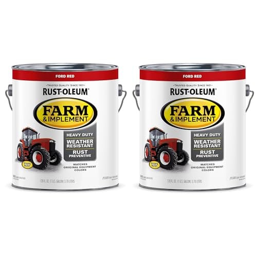 2-Pack 1-Gallon Rust-Oleum Farm & Implement Enamel Paint (Ford Red)