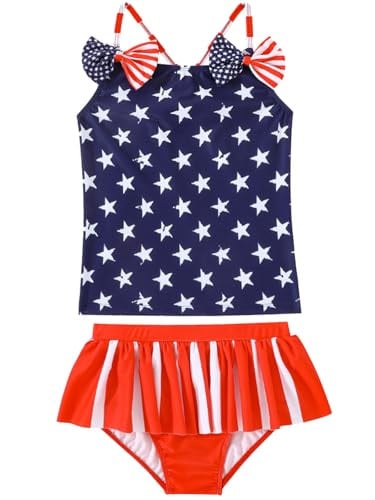 Kids Two Piece American Flag Bathing Suit Deal