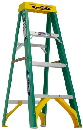 Werner 4 ft. H Fiberglass Step Ladder Type II 225 lb. cap. Deal