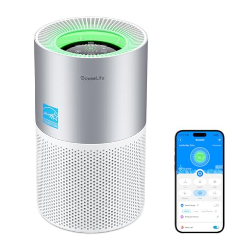 GoveeLife Smart Air Purifier w/ Air Quality Monitor (covers up to 1162 sq. ft.)