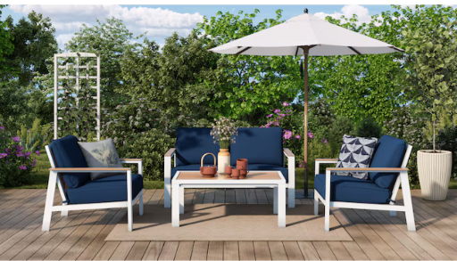 allen + roth Chatham Pier 4-Piece Patio Conversation Set Deal